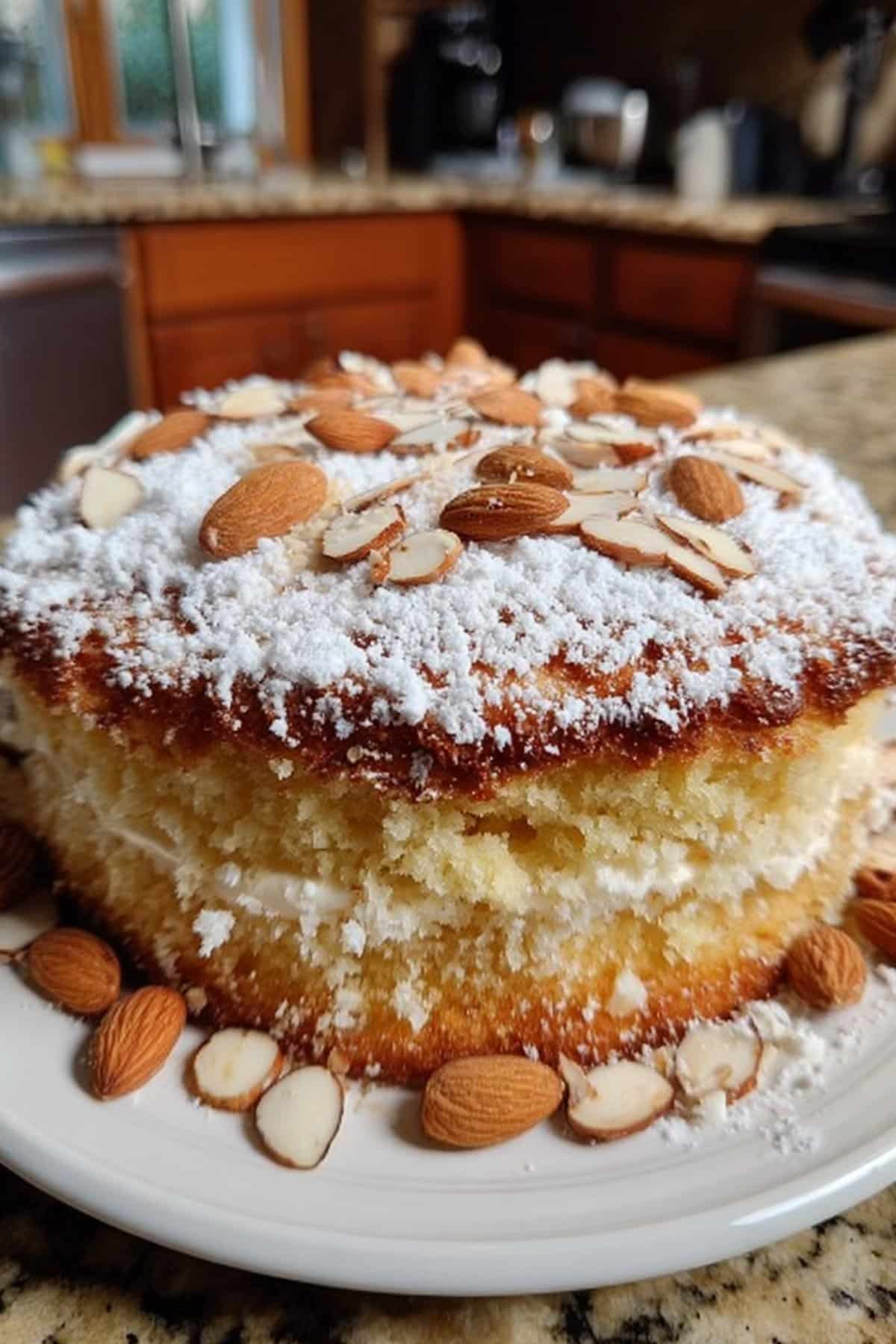 Amaretto Ricotta Layer Cake