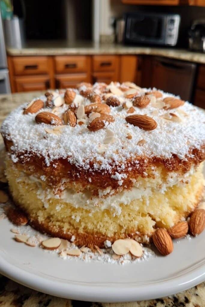 Amaretto Ricotta Layer Cake