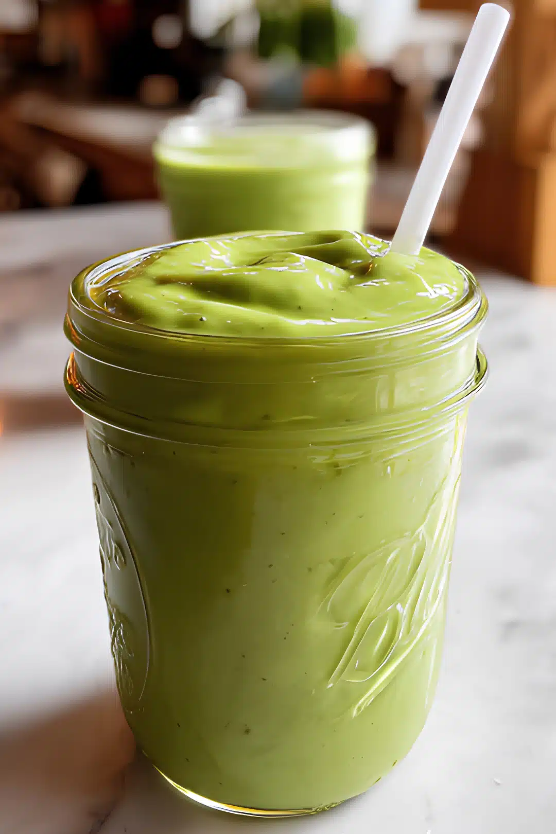 Creamy green smoothie