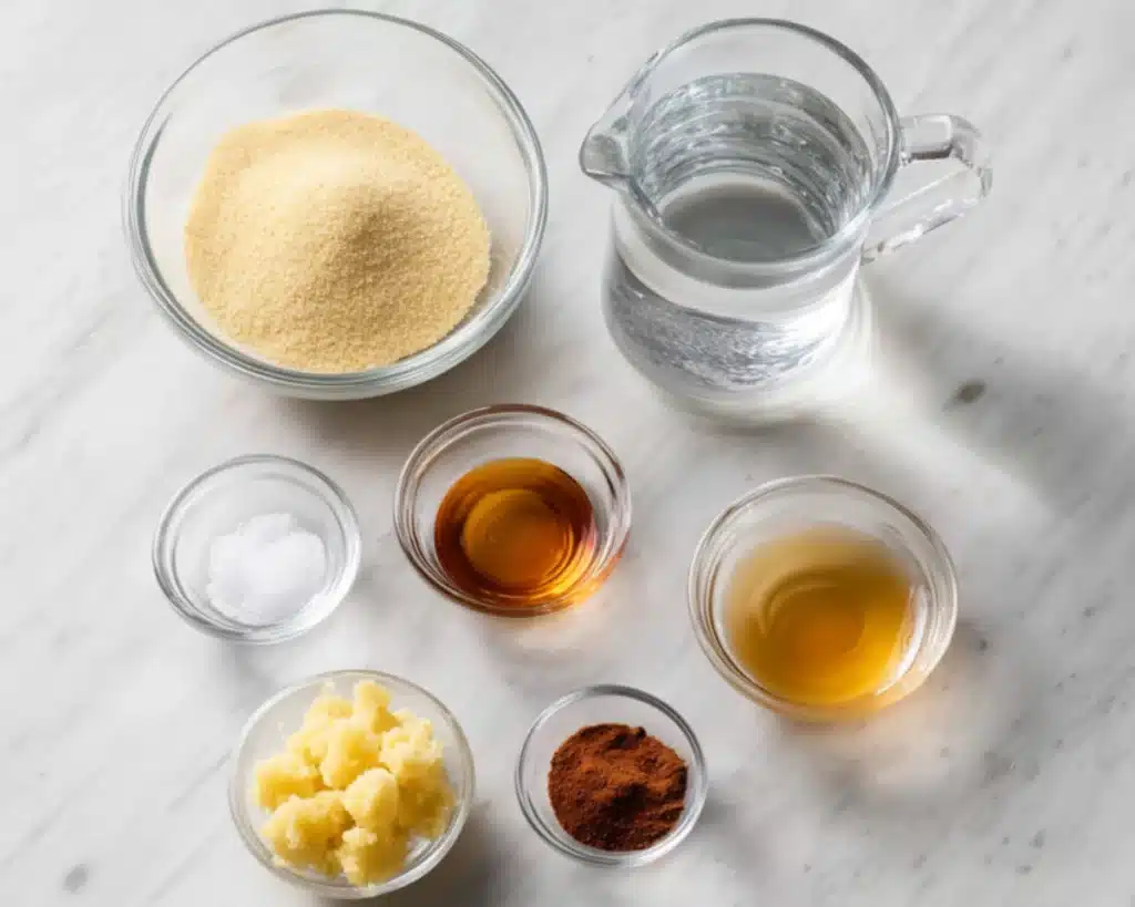 Gelatin honey and spices
