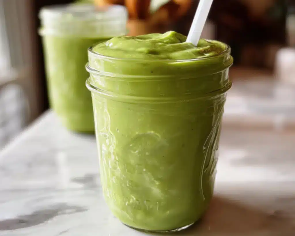 Homemade green smoothie
