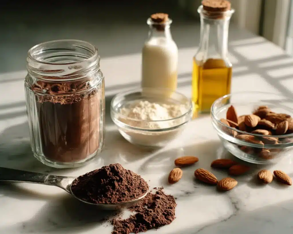 Mushroom coffee ingredients setup