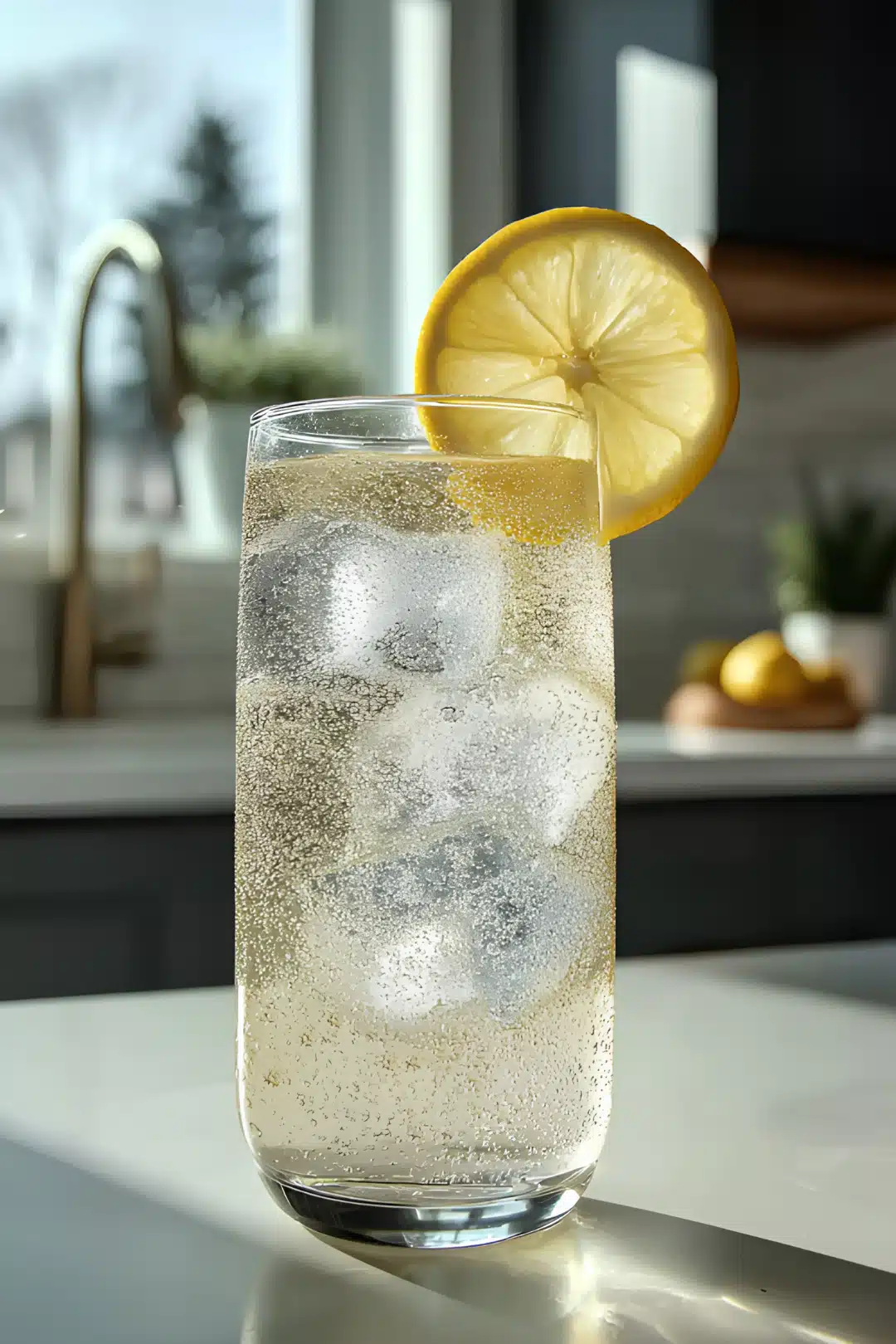 Sparkling lemon drink